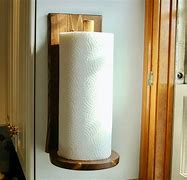 Image result for Wood Paper Towel Holder Wall Mount