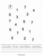 Image result for Circle Number 7