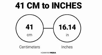 Image result for How Long Is 41 Cm