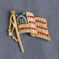 Image result for Columbia Tinplate Brooch Flag