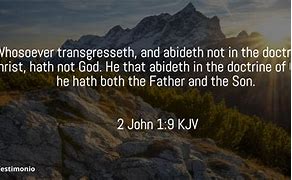 Image result for 2 John 1:9 KJV