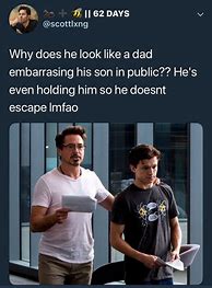 Image result for Tony and Peter Memes