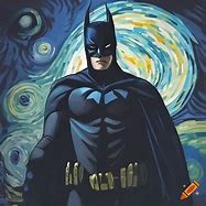 Image result for Batman Starry Night Painting