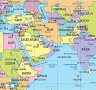 Image result for Detailed Middle East World Map