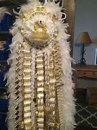 Image result for White and Gold Homecoming Mums