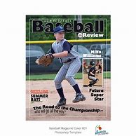 Image result for Baseball Magazine Cover Template