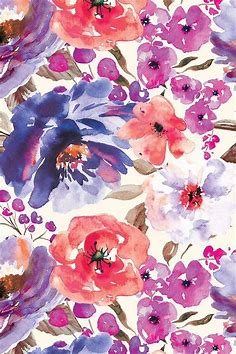 Pin by Ainhoa López Rico on My charming patterned world | Floral watercolor, Watercolor flowers, Flower painting