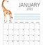 Image result for Free Printable January Calendar Numbers