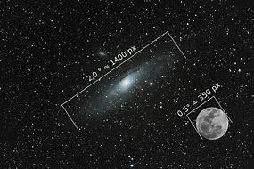 Image result for Andromeda Galaxy Size