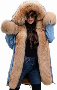 Image result for Aox Coats Fur Lined Women