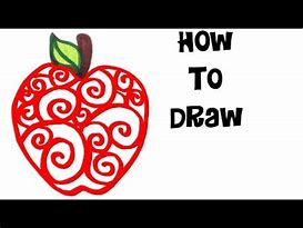 Image result for Fancy Apple Drawing