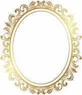 Image result for Transparent Gold Oval Frames