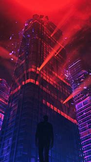 Image result for Red Cyberpunk Wallpaper