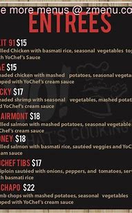 Image result for What's Cooking Restaurant Menu