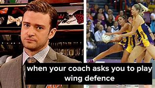 Image result for Funny Netball Wing Defence