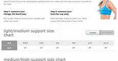 Sizing Chart For Bra From Lululemon Sizing Charts For