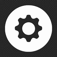 Image result for White Cog Icon