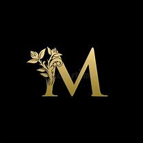 Image result for Gold M Logo Blue Background