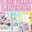 Image result for Free Printable Summer Stickers