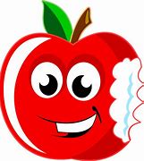 Image result for Apple Bite with Face