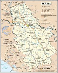 Image result for Detailed Serbia Map
