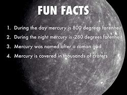 Image result for Useless Facts About Mercury