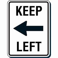 Image result for St. Thomas Vi Keep Left Sign