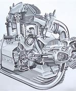 Image result for Motorcycle Engine Art