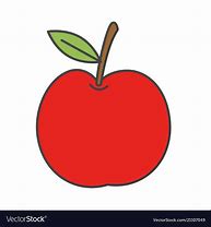 Image result for Easy Cartoon Apple