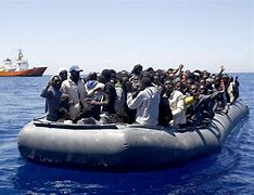 Image result for Migrant People in Middle of Sea