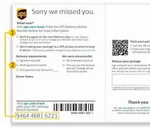 Image result for UPS Missed Delivery