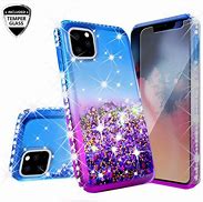 Image result for Purple and Pink Gitter iPhone 11 Pro Max Case