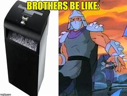 Image result for Shredder Meme