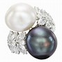 Image result for Pearl and Diamond Cocktail Ring