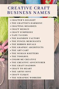 Image result for Catchy Craft Business Names
