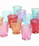 Image result for Colored Glass Votive Candle Holders