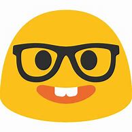 Image result for Nerd Emoji Head