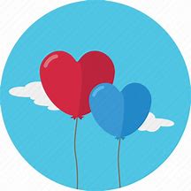 Image result for Heart Baloon Transparent Icon