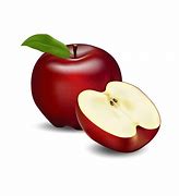 Image result for Red Apple Cut in Half