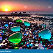 Image result for Glass Pebble Beach Beautiful Night