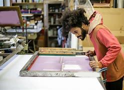 Image result for Person Screen Printing Stock Images