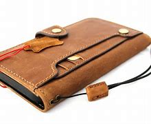 Image result for Genuine Leather Wallet Phone Case for iPhone 12 Mini
