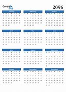 Image result for 2096 Calendar