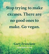 Image result for No Excuses Go Vegan