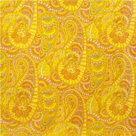 Image result for Yellow Paisley Fabric