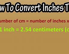 Image result for Metric Conversion Inches to Cm
