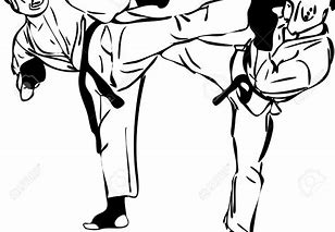 Image result for Karate Clip Art Black and White