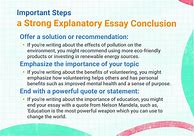 Image result for Explanatory Essay Outline Example