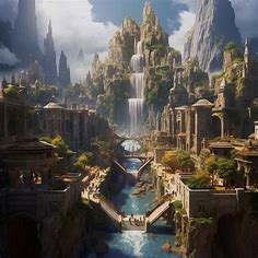 Pin by Amanda on Fantasy Settings in 2023 | Fantasy city, Fantasy places, Fantasy town