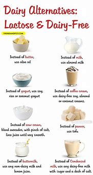 Image result for Lactose Free Diet List